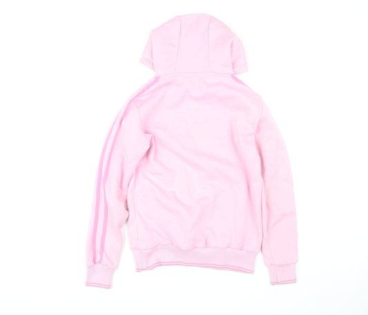 Womens UK 10 Regular Lonsdale Pink Hoodie Hoodie