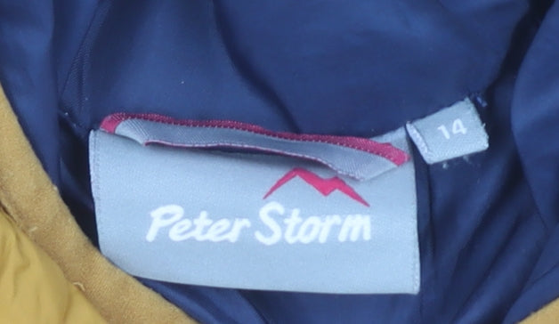 Peter Storm Women's Yellow Puffer Jacket Size 14