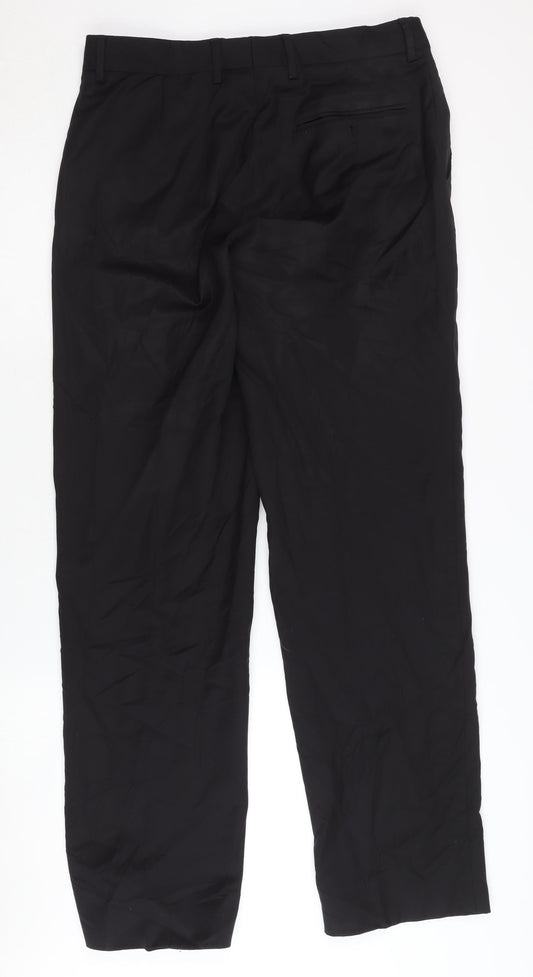 Jaeger Men's Black Wool Trousers 32R