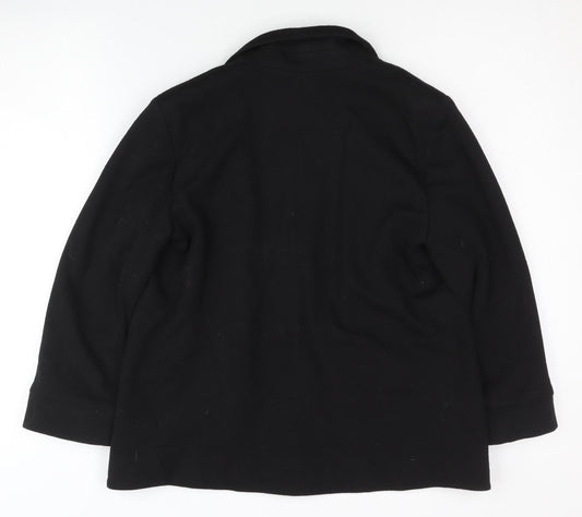 Topshop Women’s Petite Black Blazer, Size 8, Lined, Excellent