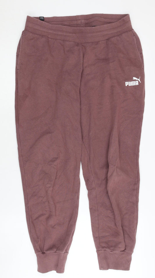 Puma Men's Brown Joggers M - Cotton Comfort