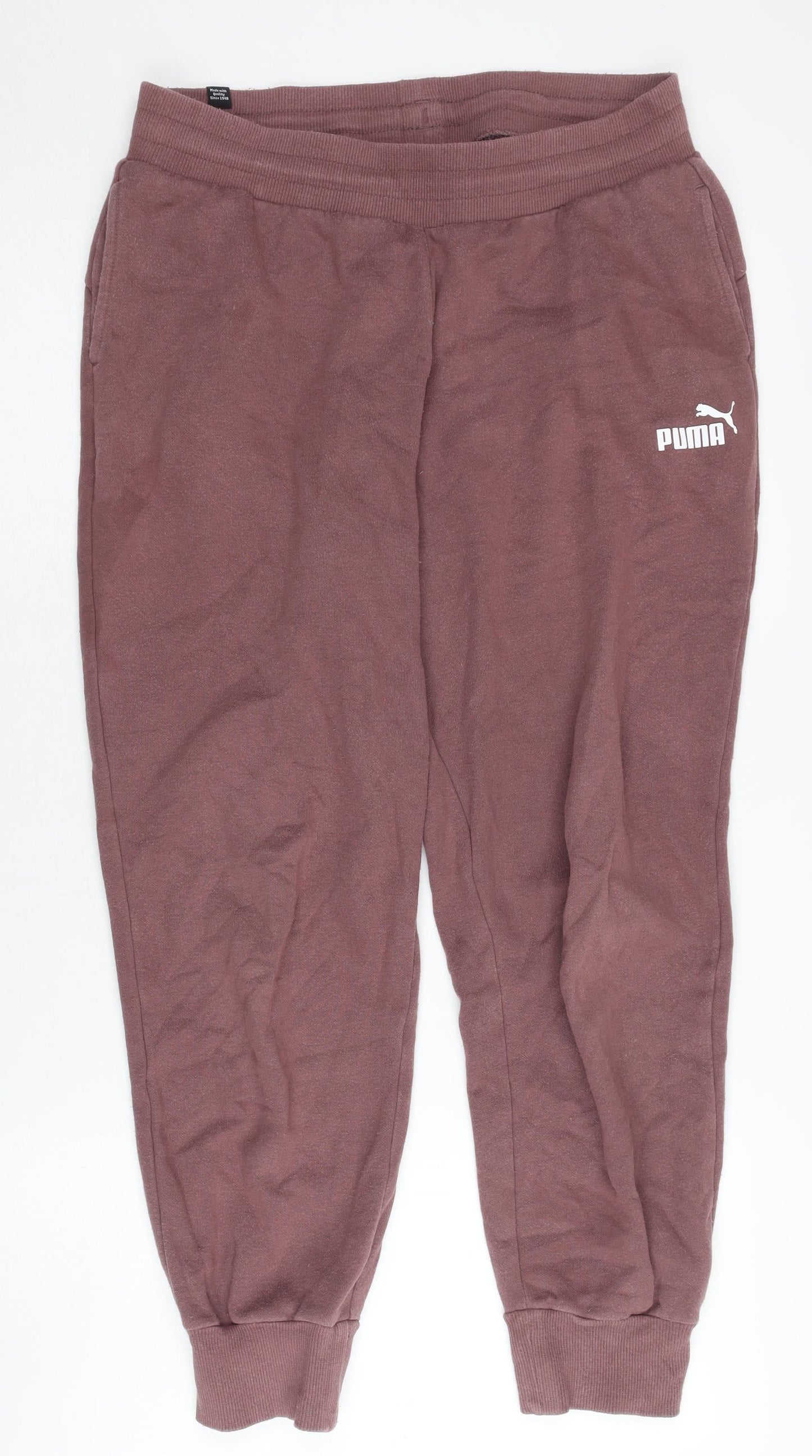 Puma Men's Brown Joggers M - Cotton Comfort