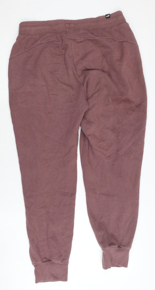 Puma Men's Brown Joggers M - Cotton Comfort