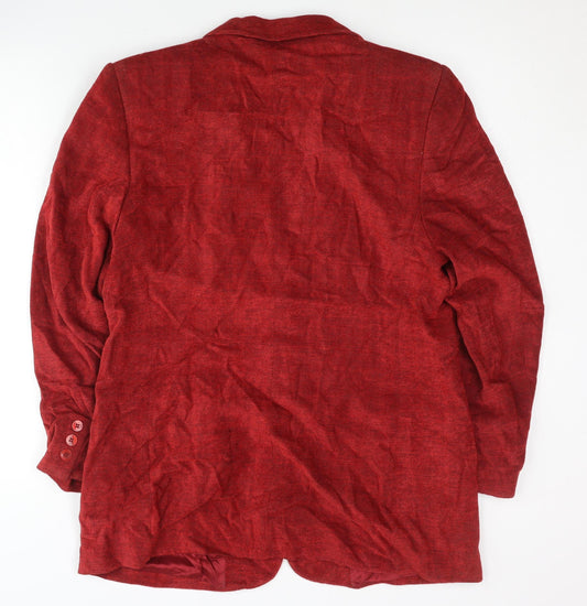 Marks and Spencer Women's Red Blazer Size 14