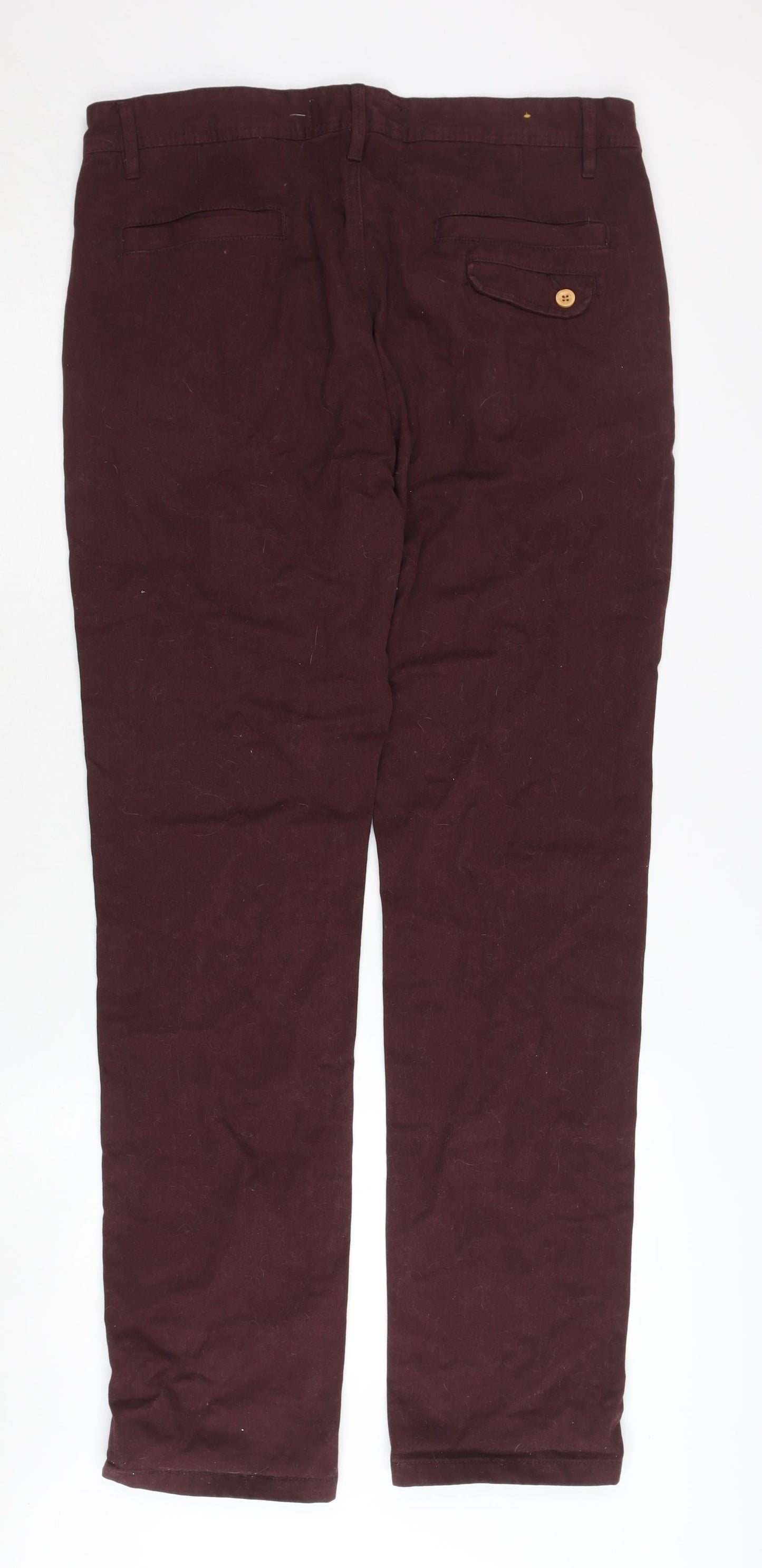 Brave Soul Men's Brown Cotton Trousers Size 32