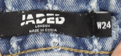 Jaded London Women’s Blue Distressed Jeans Size 6