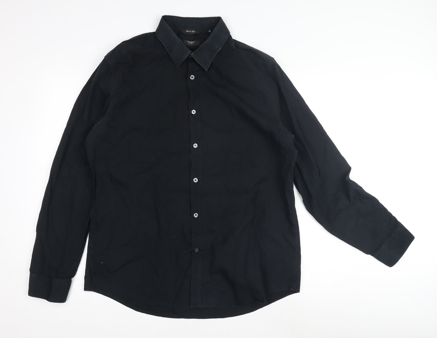 Paul Smith Men's Black Formal Dress Shirt Size 44