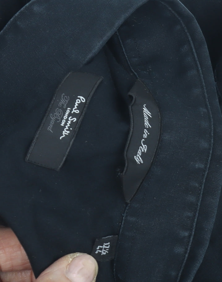 Paul Smith Men's Black Formal Dress Shirt Size 44