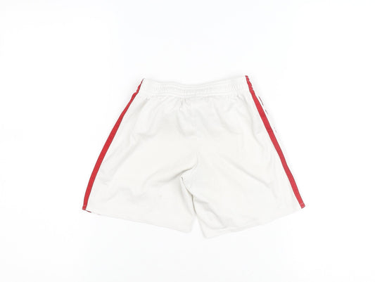 Adidas Boys White Football Sports Shorts Size 8