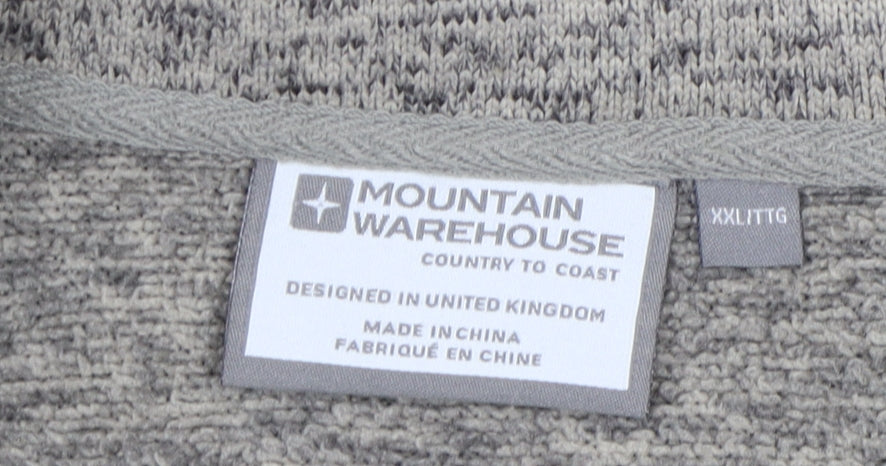 Mountain Warehouse Grey Men's 2XL 1/4 Zip Sweatshirt