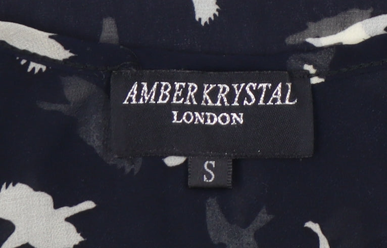 Close-up detail of Amber Krystal Women's Black Tank Top -, size S