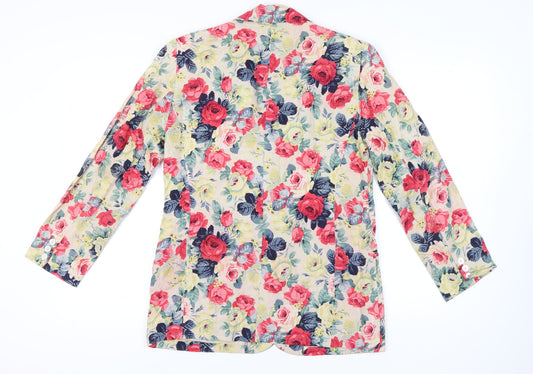 Brooks Brothers Women's Floral Linen Blazer, Size 8