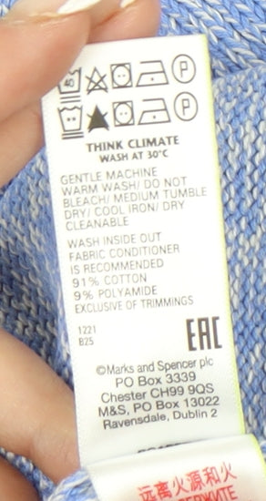 Marks and Spencer Women's Blue Knit Pullover Jumper L