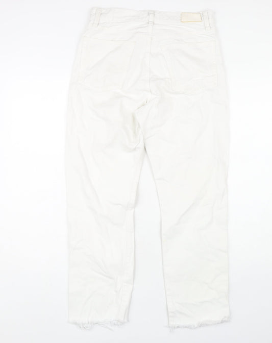 MNG Women's White Straight Jeans Size 8