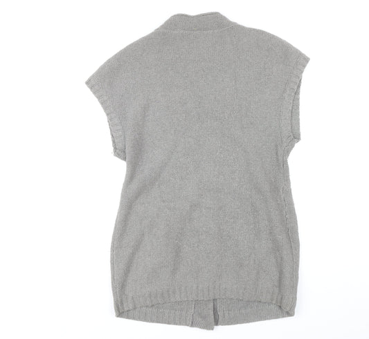 Ted Baker Women's Grey Sleeveless Cardigan M