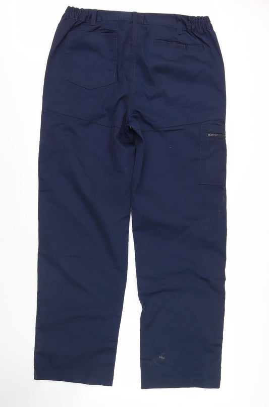 Regatta Men's Blue Cargo Trousers, Size L, Workwear