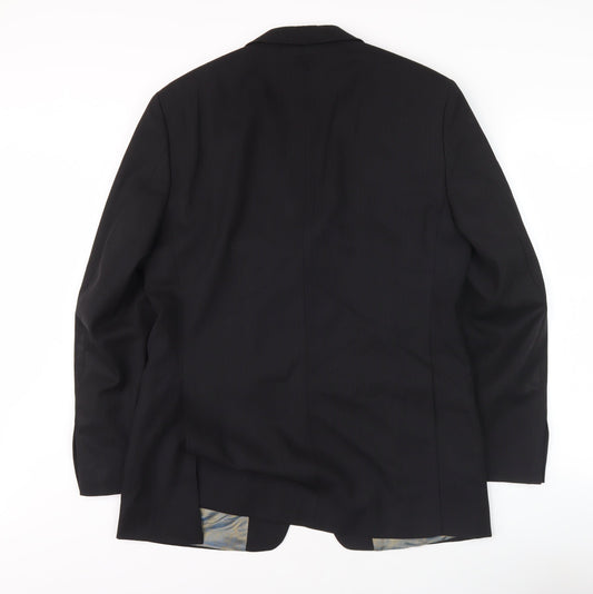 Remus Uomo Black Men's Blazer, Size M, Formal