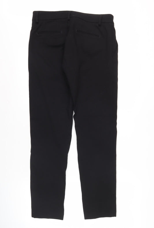 European Culture Women's Black Straight Trousers Size 10