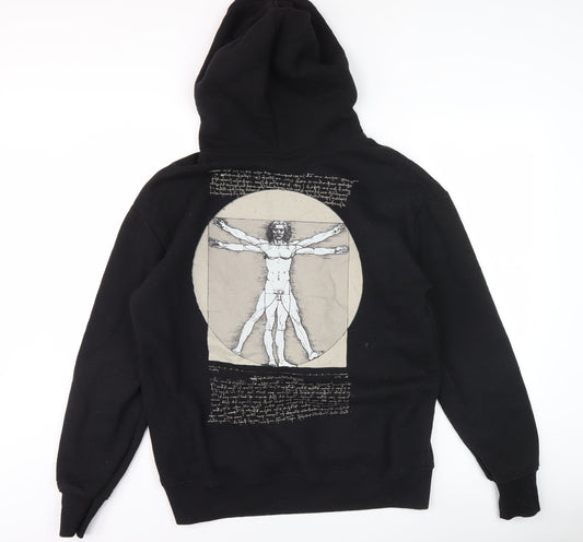 Pull&Bear Men’s Black Art Hoodie M