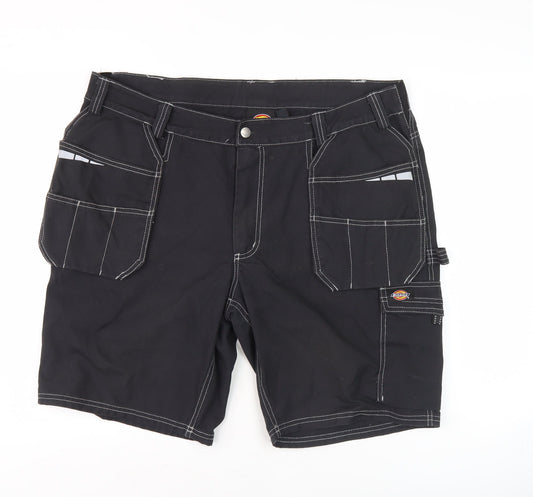 Dickies Mens Black Cargo Shorts L