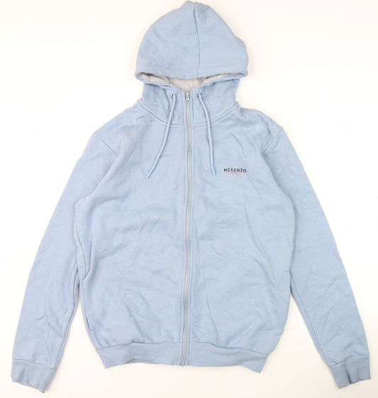 McKenzie Men's Blue Full Zip Hoodie L