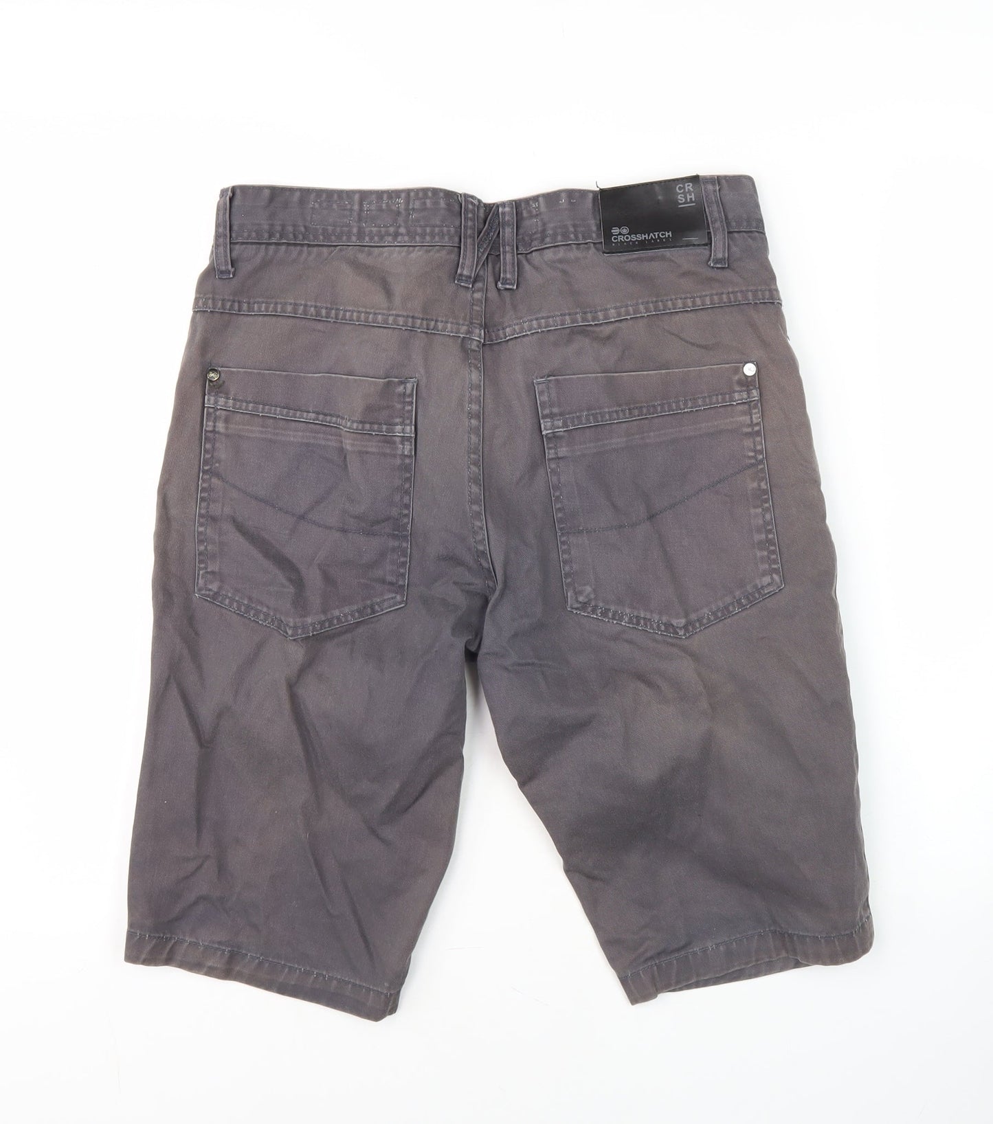 Crosshatch Men's Grey Biker Shorts Size 32
