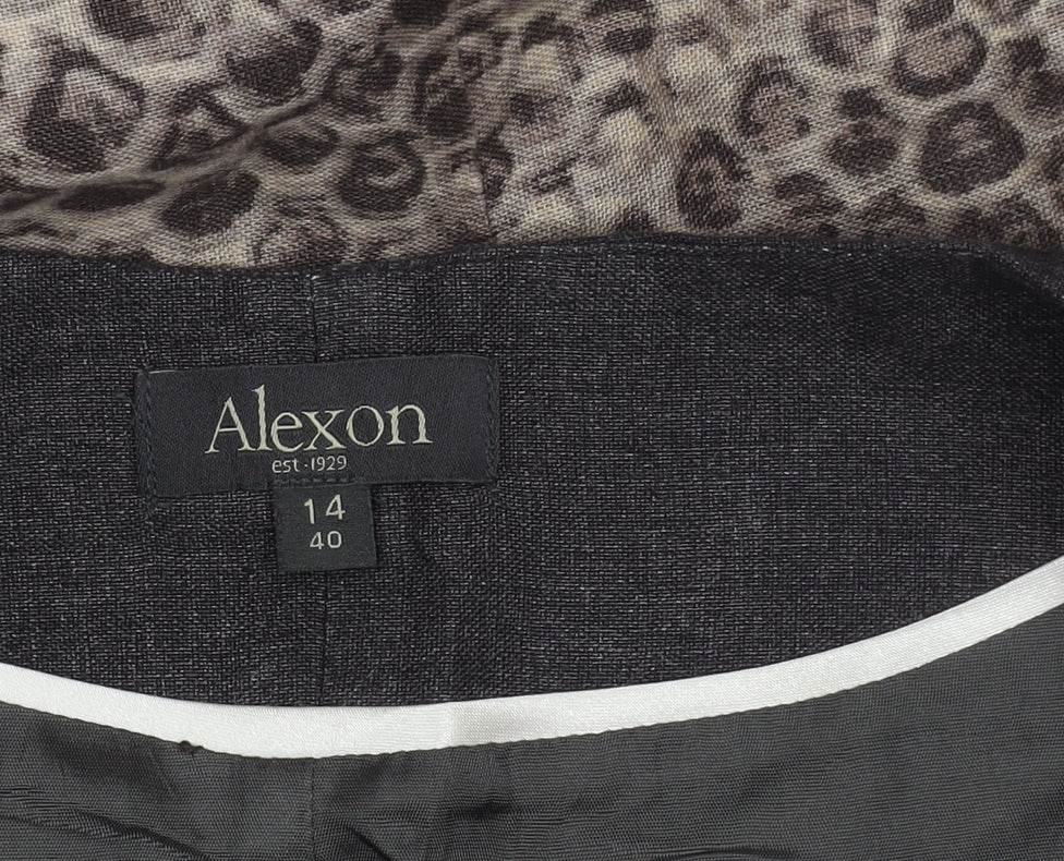 Alexon Women's Brown Animal Print Sleeveless Dress