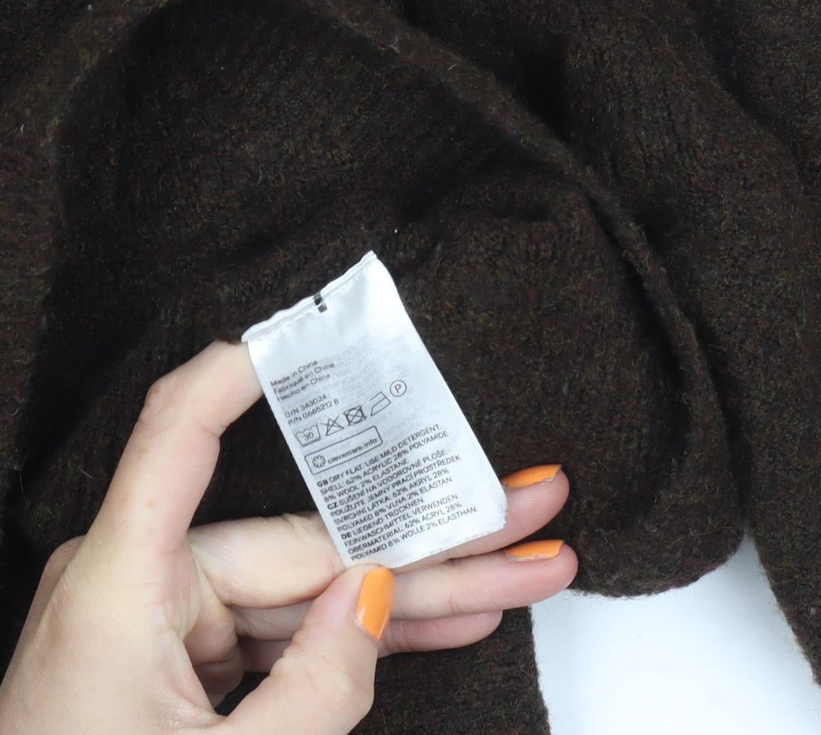 Additional view of H&M Men's Brown Cable-Knit Pullover -, size M