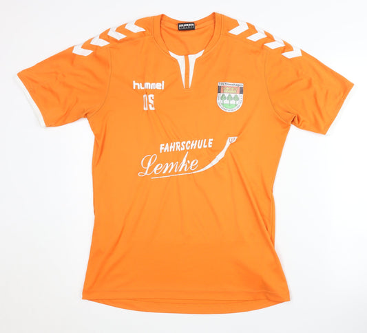 Hummel Men's Orange Football Jersey T-Shirt S