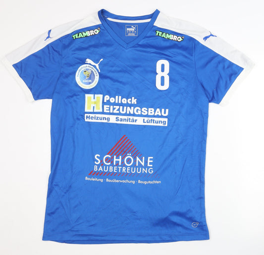 Additional front view of Puma Men's Blue Football Jersey L