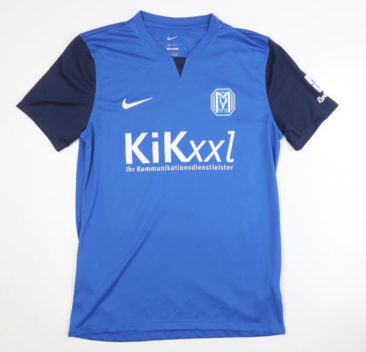 Nike Men's Blue Football Jersey L Slim Fit