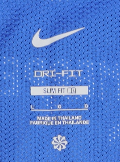 Nike Men's Blue Football Jersey L Slim Fit