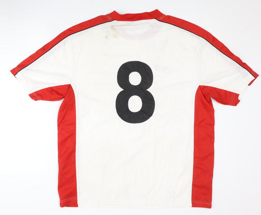 Do You Football Men's Red White XL Football Jersey