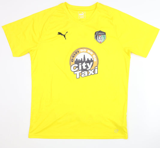 Additional front view of Puma Men's Yellow Football Jersey, size L