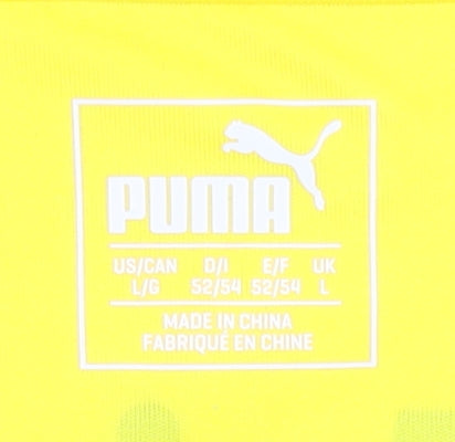 Puma Men's Yellow Football Jersey Size L
