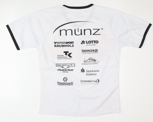 Münz Men's White Running T-Shirt M