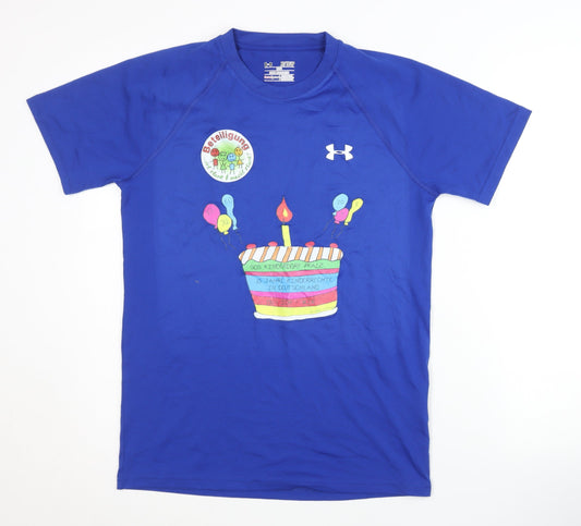 Additional front view of Under Armour Men's Blue XS Graphic T-Shirt