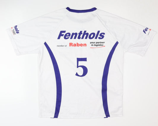 Acton Men's White L Jersey T-Shirt Fenthols