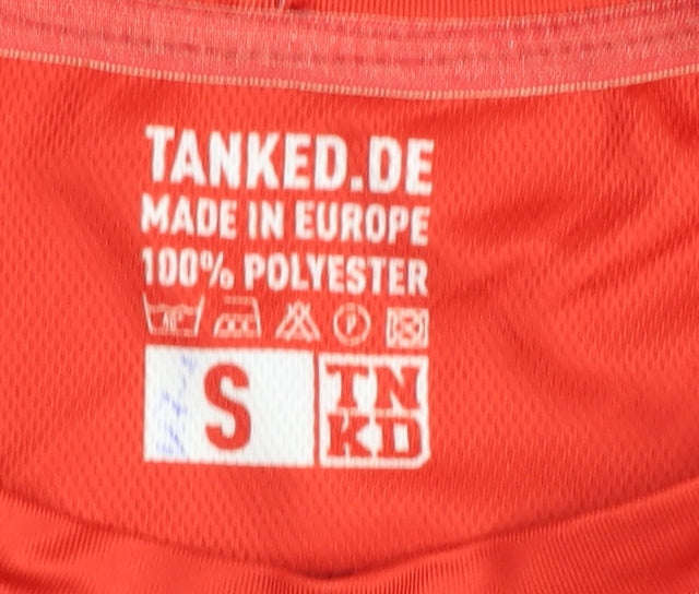 TANKED.DE Men's Red S Handball T-Shirt Jersey