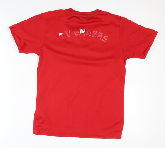 Hummel Boys Red Jersey T-Shirt, Size 12-13 Years