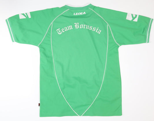 Legea Men's Green Jersey L Sports V-Neck