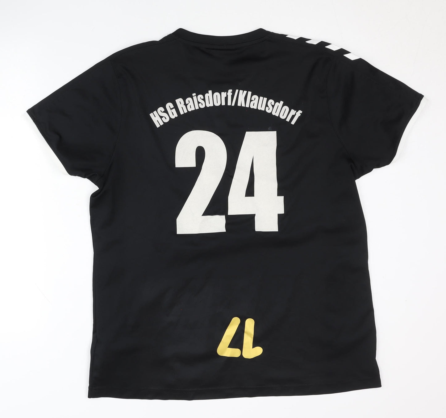 Hummel Men's Black 2XL Sports Jersey with Logo