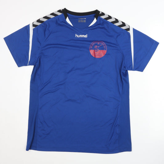 Additional front view of Hummel Men's Blue XL Football Jersey T-Shirt