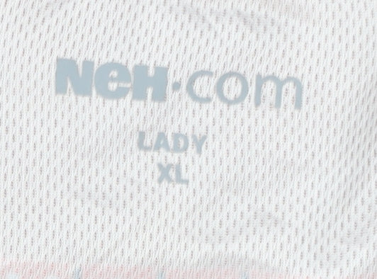 Brand and care label for NEH.com Women's Red XL Running T-Shirt
