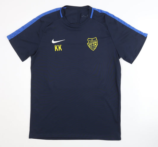 Additional front view of Nike Men's Blue Jersey T-Shirt, size L