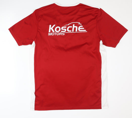 Adidas Men's Red Football Jersey - Size L