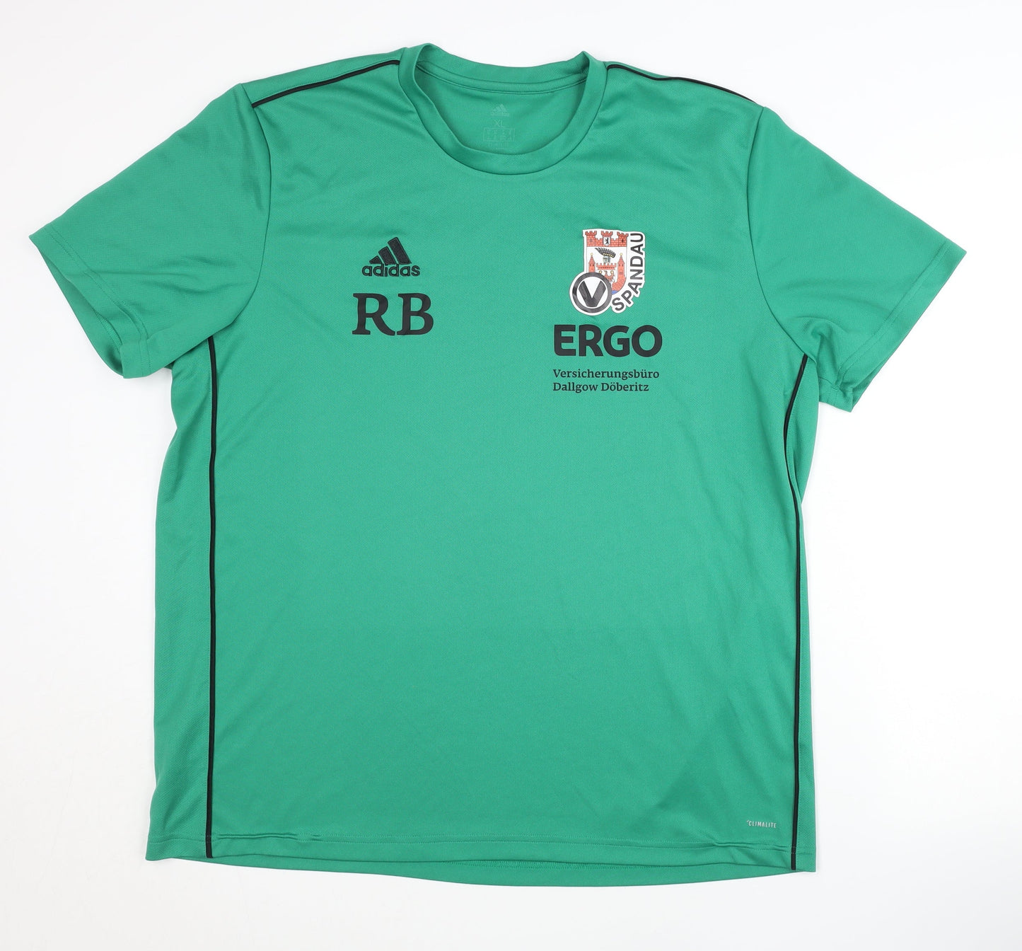 Adidas Men's Green XL Football Jersey Tee