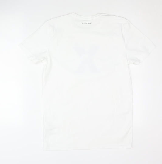 Stedman Men's White Crew Neck T-Shirt M