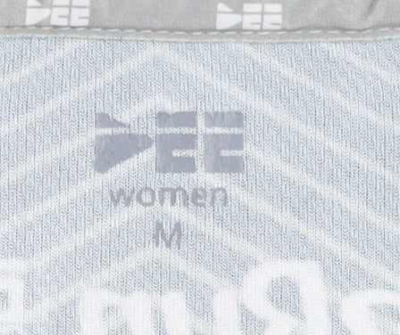 Brand and care label for EE Women's Multicoloured Medium Running T-Shirt