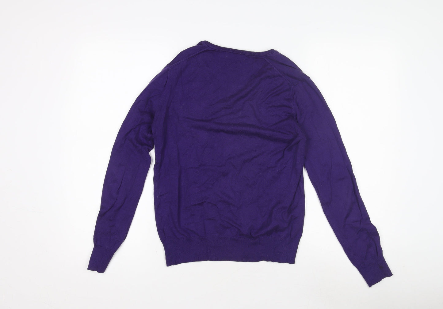 Polo Ralph Lauren Womens Purple V-Neck Pullover Jumper